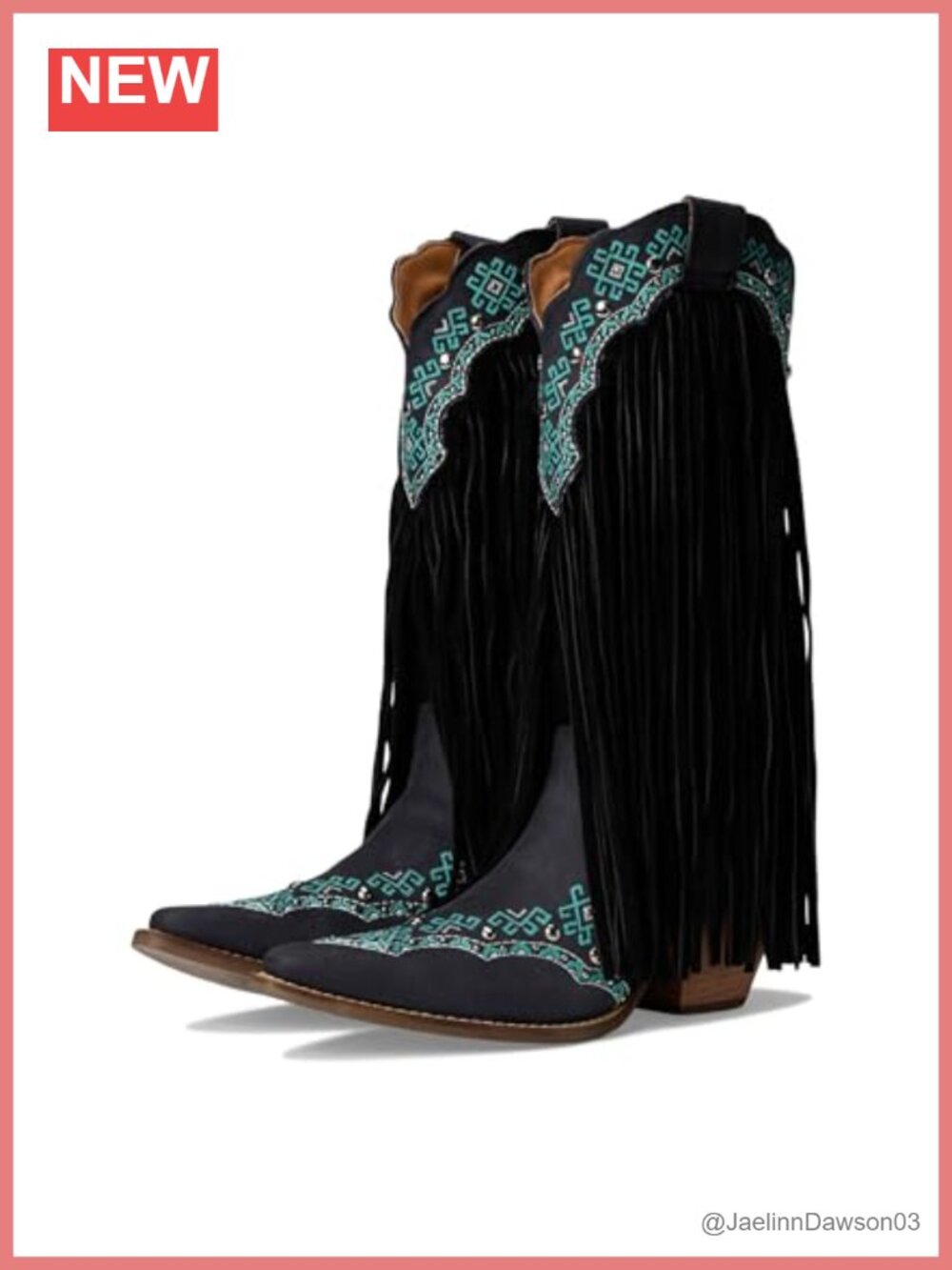 Dingo Suede Snip Toe Pull-On Mid Calf Western Boots Block Heel | Womens Casual